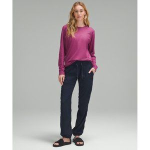 Lululemon All Yours Cotton Long-Sleeve Shirt Magenta Purple Size 8 NWT